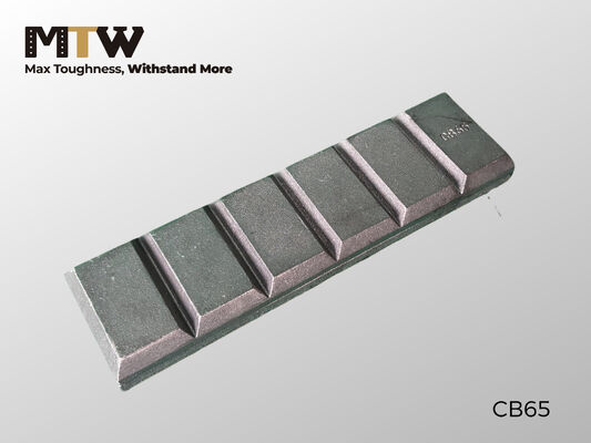 CB65 초콜릿 블록 마모 부품 240×65×23mm 지상 결합 도구 구성 요소 2.5KG