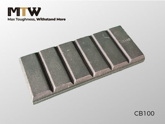 CB100 초콜릿 블록 마모 부품 240×100×23mm 중장비 마모 보호 부품 3.9KG